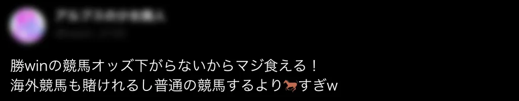 勝WINの良い評判2
