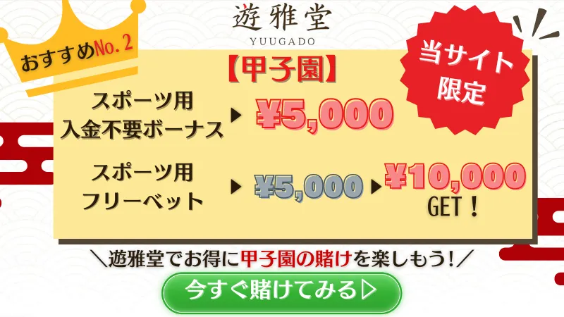 甲子園　賭け　オンカジ　オンラインカジノ