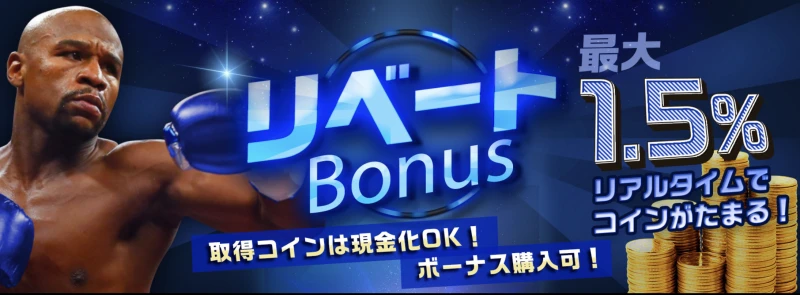 ベットランク リベートボーナス