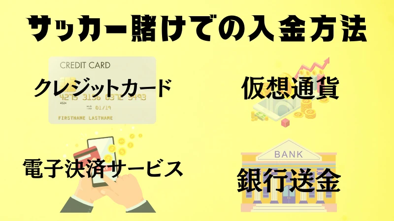 サッカー賭け ブックメーカー 入金方法