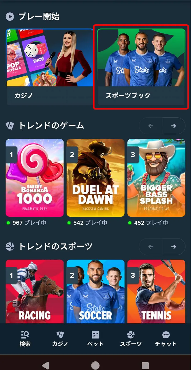ステークカジノ RIZIN スポーツベット 賭けるやり方