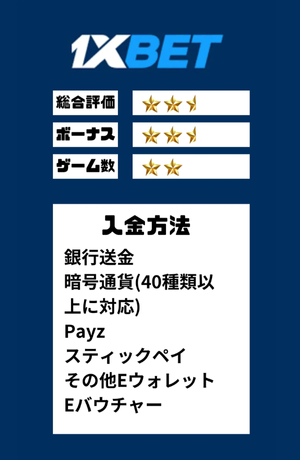 オンラインカジノ おすすめ ワンバイベット