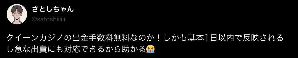 クイーンカジノの口コミ2
