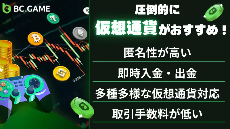 bcgameは仮想通貨がおすすめ