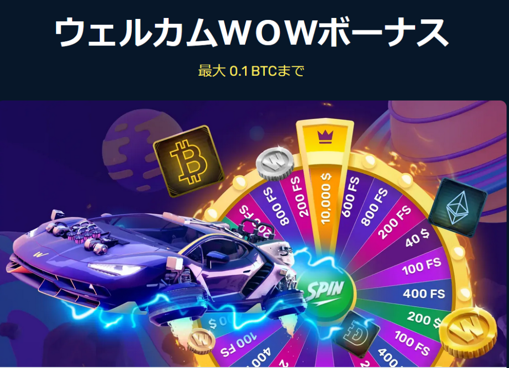Winz.io　ウィンズアイオー　入金不要ボーナス